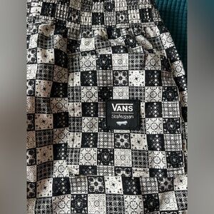 Vans Black and White Patterned Trousers
